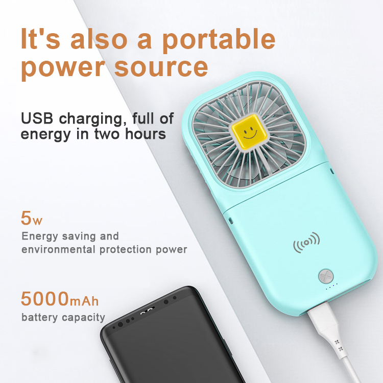 2020 New arrival cool 5000mAh Fan Power Bank LWS-6026